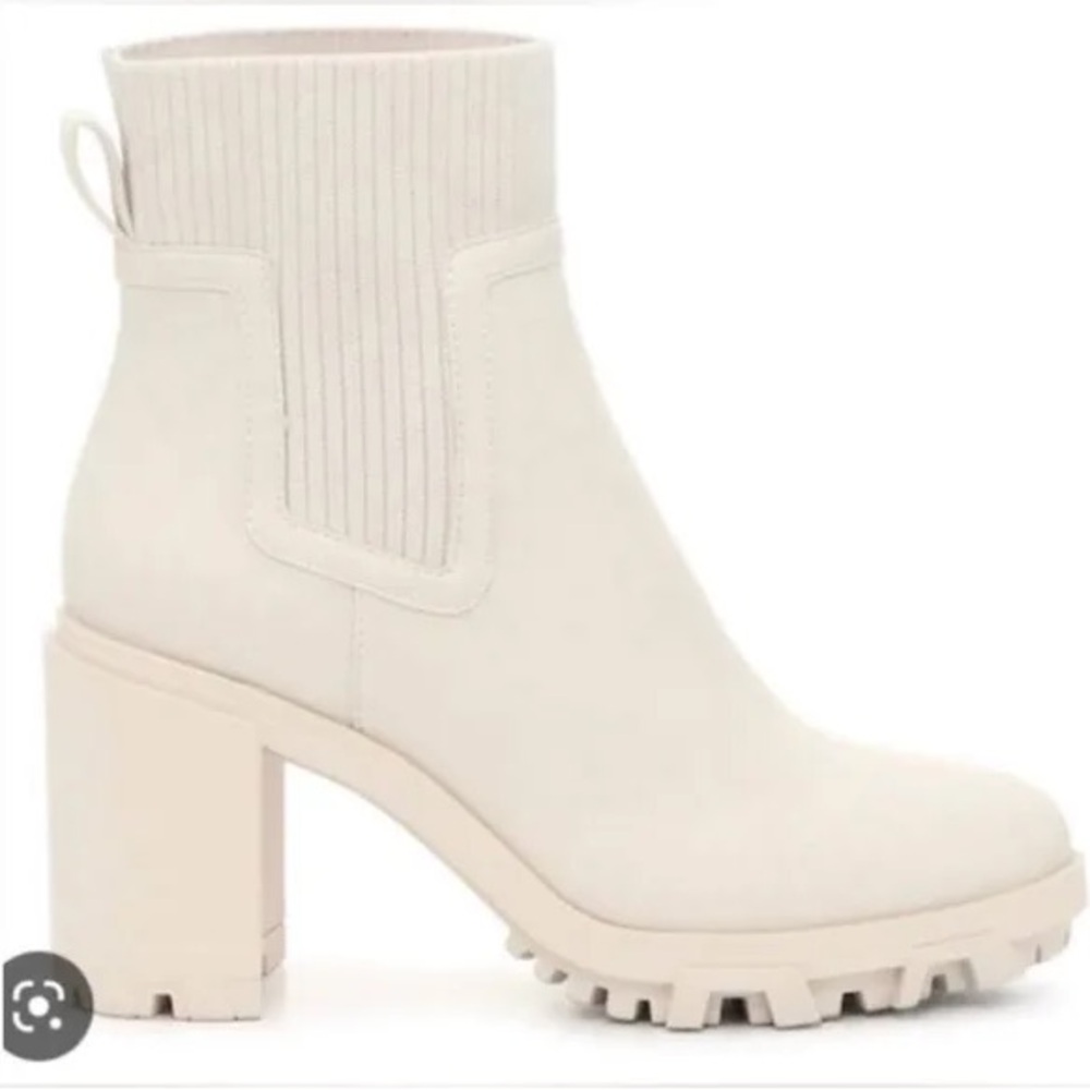 Cream Ankle Boots